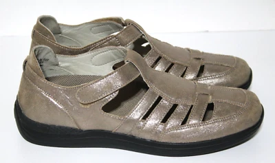 Zapatos DREW T-Strap Mary Jane para mujer jengibre talla 9,5 N cuero metálico cómodos Foto 1 de 4