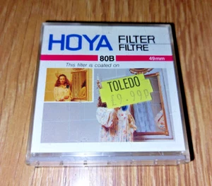 Filtro de lente de cámara Hoya 49 mm 80B Japón nuevo y en caja - Imagen 1 de 1