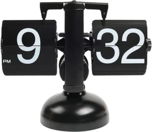 Retro Vintage Auto Flip Schreibtisch Uhr Groß N Batterie Power Innenausrüstung betrieben - Bild 1 von 6