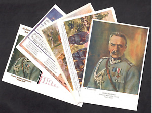 Poland 2004 Postcard Set of 5 Jozef Pilsudski & First Cadre Company of Riflemen