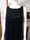 Tommy Hilfiger Full Sequins Black Dress Sleeveless Bnwt Occasion Party Wedd 8 10