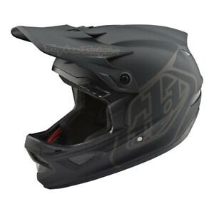 Troy Lee Designs D3 Helmet TLD BMX MTB Downhill Bike Gear Fiberlite MONO Black