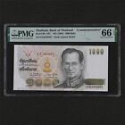 1992 Thailand Bank of Thailand 1000 Baht Pick#96 PMG 66 EPQ Gem UNC