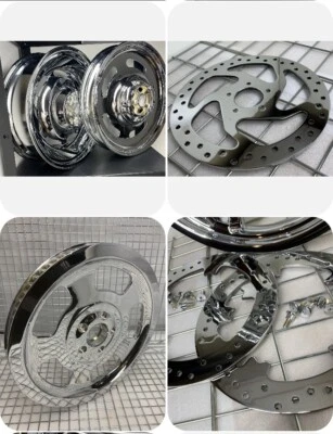 Harley Chrome Slotted Wheels V ROD 2006-07 Night Rod Rim PULLEY VRSCD EXCHANGE — 第 1/4 张图片