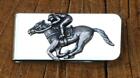 Awesome Beautiful 935 Argentium Silver Horse Racing Men's Classic Money Clip
