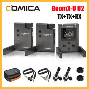 US COMICA BoomX-U U2 Broadcast Leve UHF Wireless Microphone Transmitter Receiver
