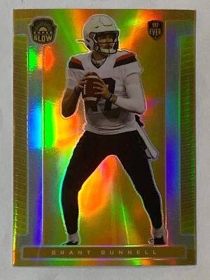2021 Super Glow Inaugural Edition Grant Gunnell #22 Gold Holo SP - Image 1 of 2