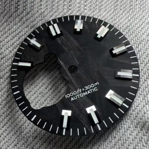 Dial Maker - Quadrante nero in carbonio forgiato per mod Seiko - Foto 1 di 4