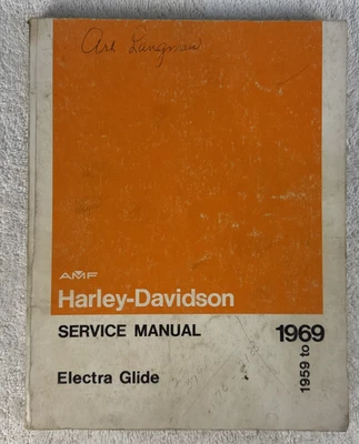 Harley Davidson Electra Glide 1959 a 1969 manual de servicio 99482-69 Foto 1 de 4