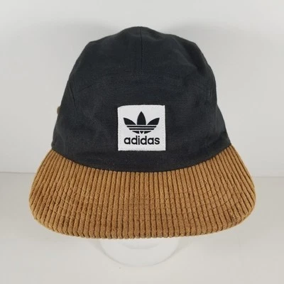 Gorra Adidas Pana 5 Paneles Para Hombre Negra Marrón Trifolio Correa Ajustable Foto 1 de 4