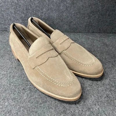 Mocasín informal MEERMIN Softcalf para hombre talla 8,5 E (US 9,5) gamuza topo Foto 1 de 4