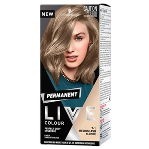 Schwarzkopf LIVE Colour Permanent 7.1 Medium Ash Blonde - Picture 1 of 12