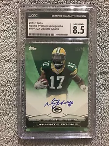 Autógrafo Topps Davante Adams 2014 estreno novato #/90 graduado CGC 8,5 Packers - Imagen 1 de 4