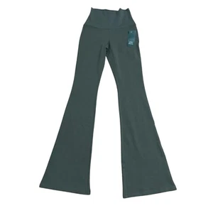 Wild Fable Flare Leggings Olive Green High Rise Comfort Cotton Stretch NWT - Picture 1 of 5