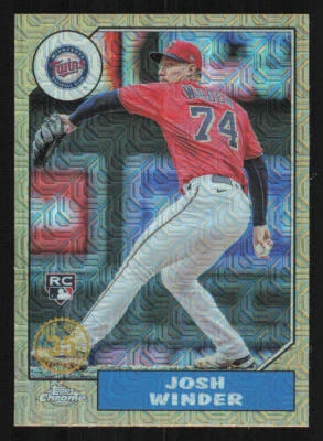 2022 Topps Update '87 Topps Silver Pack Chrome #T87C48 Josh Winder - Image 1 of 2