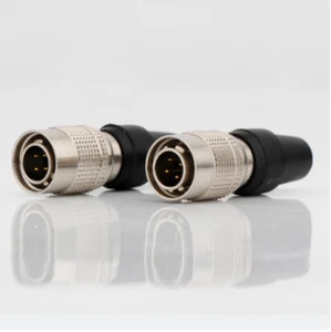 2PCS HiFi 4Pin Plugs Audio XLR Balance Male Connectors Gold Plated Converter NEW - Picture 1 of 6