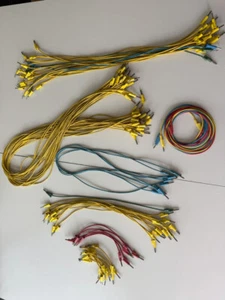 Konvolut 76x Phywe Schnepp Laborkabel 4mm Bananenstecker Messleitung Messkabel - Bild 1 von 1
