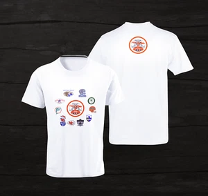 Retro Style AFL Team Logo's Printed T-Shirt Gr. S - 5 XL Neu ohne Etikett NEU - Bild 1 von 4