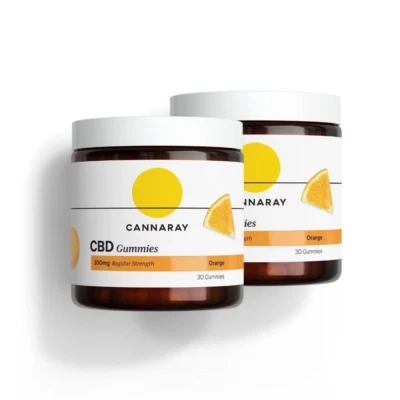 Cannaray CBD Gummies 300mg Regular Strength - loved by Claudia Winkleman
