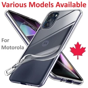 For Motorola Moto G Power Stylus Edge Pure Play G 5G - Clear Case TPU Cover - Picture 1 of 27