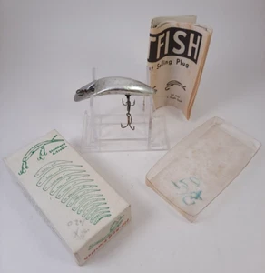 Helin Tackle Fly-Rod Flatfish F7 SPL Vintage Fishing Lure Box and Paperwork Mich - Picture 1 of 12