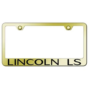 Lincoln LS Laser Etched Logo Stainless Steel License Plate Frame - Picture 1 of 6