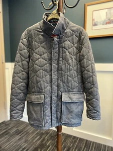Isaia Quilted Wool/Cashmere Jacket Coat - 48/38R Napoli - Picture 1 of 11