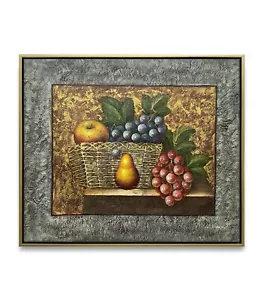 Hungryartist - Originalgemälde Stillleben Früchte auf Leinwand 20x24 gerahmt - Bild 1 von 6