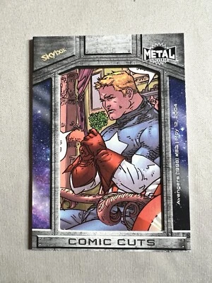 2024 SKYBOX MARVEL METAL UNIVERSE AVENGERS  COMIC CUTS CC-AV26 43/65 America - Image 1 of 2