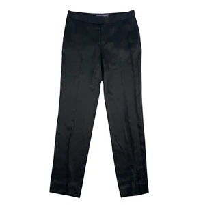 Ralph Lauren Collection Purple Label Pants Women's 6 Black Dress Trousers USA - Picture 1 of 11