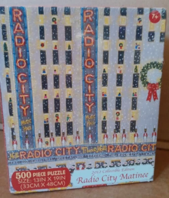 NUEVO Rompecabezas Radio City Matinee 500 Piezas Precintado 2012 Edición Coleccionable Foto 1 de 3