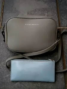 2 STATUS ANXIETY CROSSBODY LEATHER SMALL BAG & STATUS ANXIETY LEATHER WALLET. - Picture 1 of 13