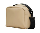 Rains 13050 Waterproof Box Crossbody  Box Bag In Sand ~ Unisex ~ PU Fabric