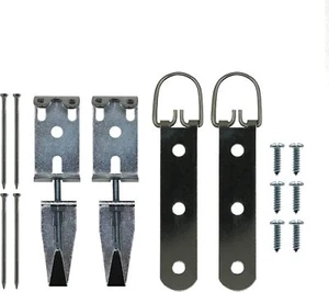 Heavy Duty Mirror Hanging Hardware Kit with Hangers & Leveling Hardware, 100 lbs - Picture 1 of 3