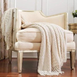 Home Decor Farmhouse Couch Sofa Chair Bed Throw Blanket Soft Warm Cozy Light ... - Picture 1 of 5