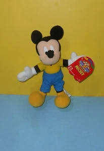 Arcotoys Mattel klassische Mickey Maus Kuscheltier Plüschtier 8 Zoll blaue Hose mit Etikett - Bild 1 von 2