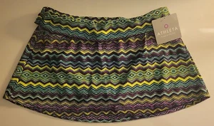 Athleta Aztec Swim Skirt Small NEW w/ Tags Purple, Black, Yellow, Teal - Picture 1 of 10