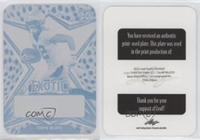 2022 Leaf Exotic Printing Plate Cyan Cheetah 1/1 Chris Olave Rookie Auto RC