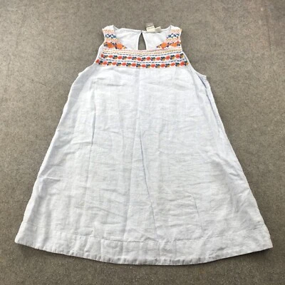 Maxi Vestido C&C California XS Azul Bordado Floral Flores Sin Mangas Foto 1 de 4