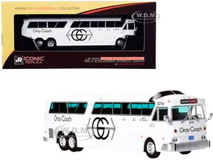 MCI MC-7 INTERCITY BUS WHITE "GRAY COACH" CANADA 1/87 BY ICONIC REPLICAS 87-0270 - Picture 1 of 1
