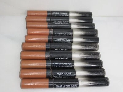 MAQUILLAJE PARA SIEMPRE AQUA ROUGE IMPERMEABLE COLOR LÍQUIDO 4 0,08 OZ 10 PIEZAS *DETALLES* Foto 1 de 4
