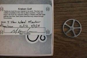 Kraken 5 Star Wheel Aluminum Marker - Picture 1 of 2
