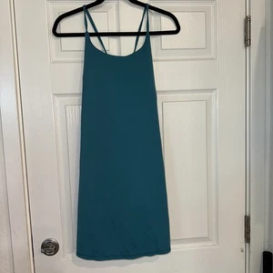 HALARA Dress Teal Blue Green NWT Built In Bra And Shorts Size Large Athletic Gym - Picture 1 of 10