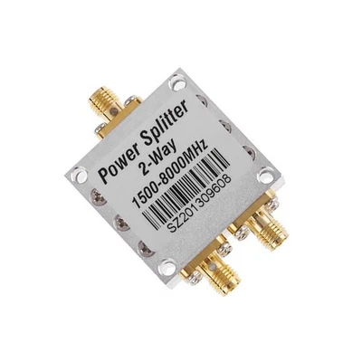 2-Way 1500-8000MHz RF Coaxial Power Splitter Divider Combiner SMA Female - Image 1 of 4