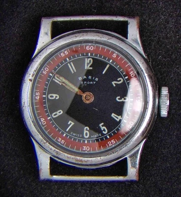 Reloj Basis Sport Militar Hombre Cuerda Manual Vintage -- Repuestos/Reparaciones Foto 1 de 3