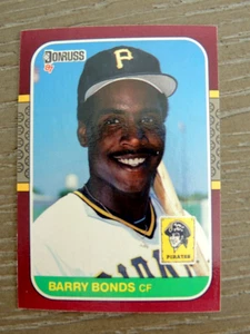 Barry Bonds 1987 Donruss Opening Day Rookie Card #163 Set Break - Bild 1 von 1