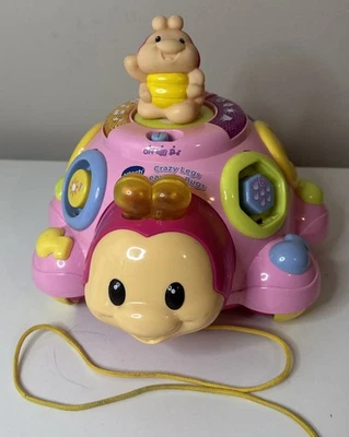 Brinquedo educativo Vtech Crazy Legs Learning Lady Bug, cantando, falando, rosa claro - Imagem 1 de 4
