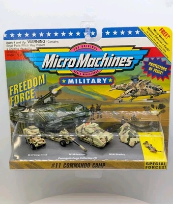 Micro Machines Military #11 COMMANDO CAMP Freedom Force Conjunto 1993 Galoob - Imagem 1 de 4
