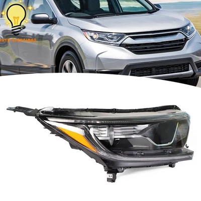 适用于本田 CR-V 2017 - 2022 右乘客侧车头灯卤素带 LED DRL Assy — 第 1/4 张图片