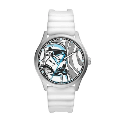 Mens Wristwatch FOSSIL STAR WARS SE1108 Silicone White Stormtrooper LIMITED - image 1 of 4